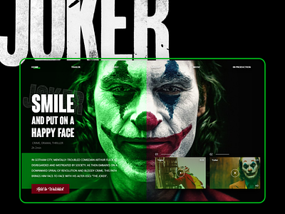 JOKER design interaction interface joker online ui ux