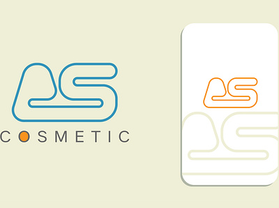 AS Cosmetic Logo brand identity custom logo logo design