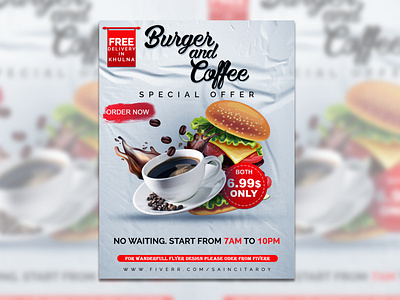 Burger and Coffee Flyer