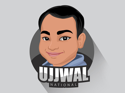 eSports Logos For 'Ujjwal National' avatar logo branding caricature cartoon cartoon illustration cartoon logo cartoon portrait design graphic design illustration logo logo design mascot logo motion graphics