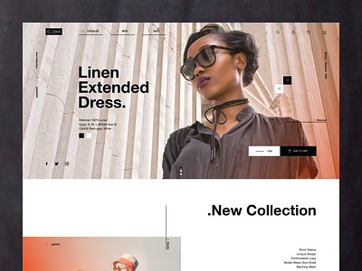Clothing brand design concept design concept e commerce figma landing page layout minimal shopping ui user interface website