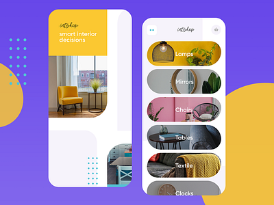 Interior shop mobile UI