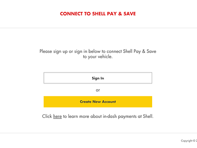 Shell S Pay - Connect Car Portal