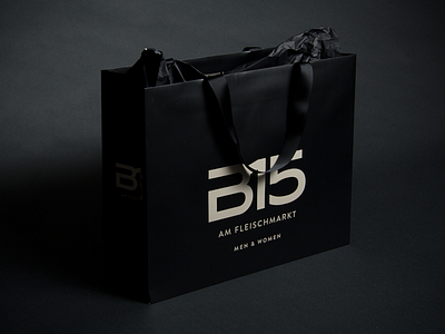 B15 Packaging bag black branding ci clean design logotype packaging paper print simple