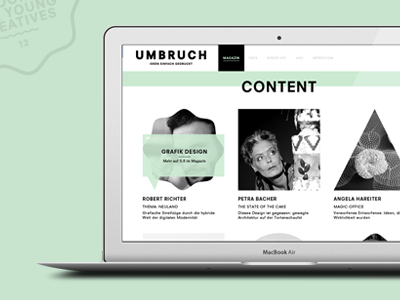 Umbruch Homepage branding clean color homepage magazine simplicity type umbruch web
