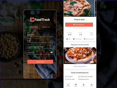 Foodtrack—tracking food experience food app mobile app