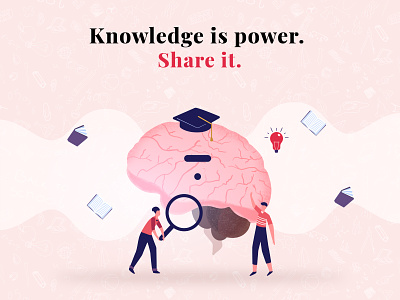 Knowledge is power. Share it. design illustraion illustration illustrator procreate
