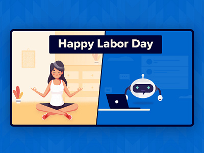 Happy Labor Day art illustraion illustrator labor day procreate