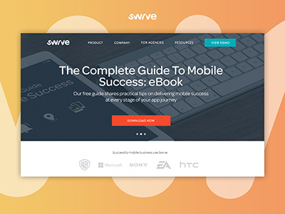 Swrve - New Home Page home page kooba layout mobile new look responsive swrve website