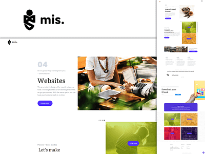 Misty Interactive Studios agency art direction branding landing page web web design