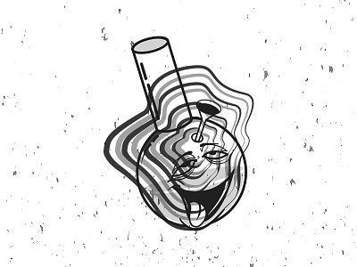 Bongripper bong design illustration weed