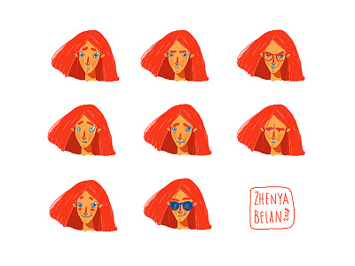 personal stickerpack for telegram emoji redhead stickerpack stickers telegram