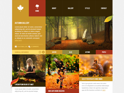 Autumn - WordPress Theme 2. autumn blog css3 html5 leaf metro minimal portfolio post wordpress