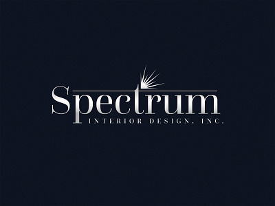 Spectrum design light logo spark star typo typogaphy wordmark