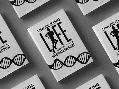 Book Cover book cover dna fitness health life logo running