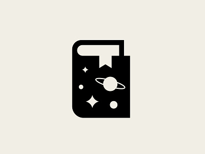 Book Icon astrology book geometric logo planets stars