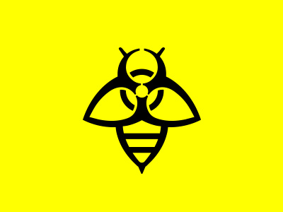 BeeHazard bee bio biohazard bug danger dangerous honey bee insect lab yellow