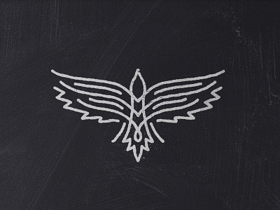 Eagle / Hawk bird eagle flying bird hawk logo medieval tattoo tribal vintage wings