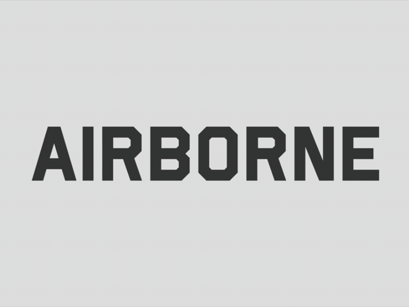 Airborne / Word as Image after effects airborne airplane animation creative gif word as image