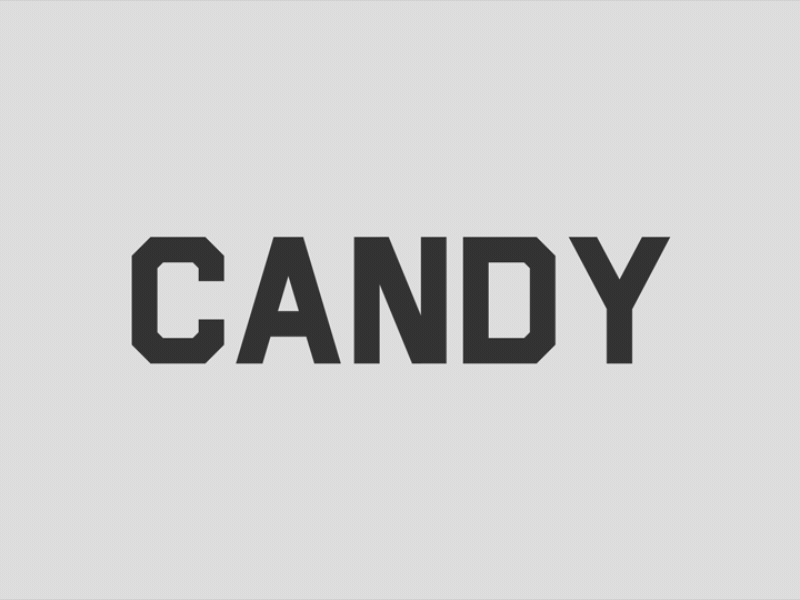Candy / Word as Image after effects animation creative gif motion word as image