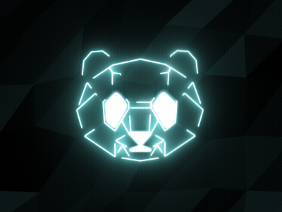 Panda Banda Cyber Club 网络俱乐部 after effects cyber glow logo neon panda saber