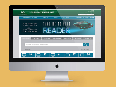 J Murrey Atkins Library Website Redesign