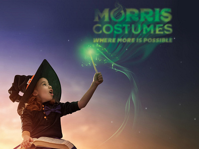 Morris Costumes Rebrand costume costumes halloween logo magazine magic morris rebrand witch
