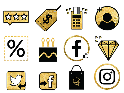 Icons Kristalize Jewelry icons illustrator