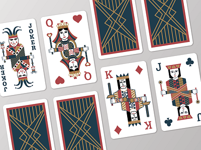 House of Cards / Illusion of the Perfect Family / Deck of Cards brand cards design diamonds hearts house of cards illustration illustrator jack joker playingcards queen series art typography vector