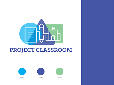 Project Classroom Logo brand branding branding design classroom design illustrator logo logo design nonprofit project school logo school supplies schools teachers typography vector