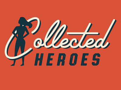Collected Heroes branding design hero heroes illustrate illustration illustrator logo modern quotes retro retrodesign socialmedia type typography vector