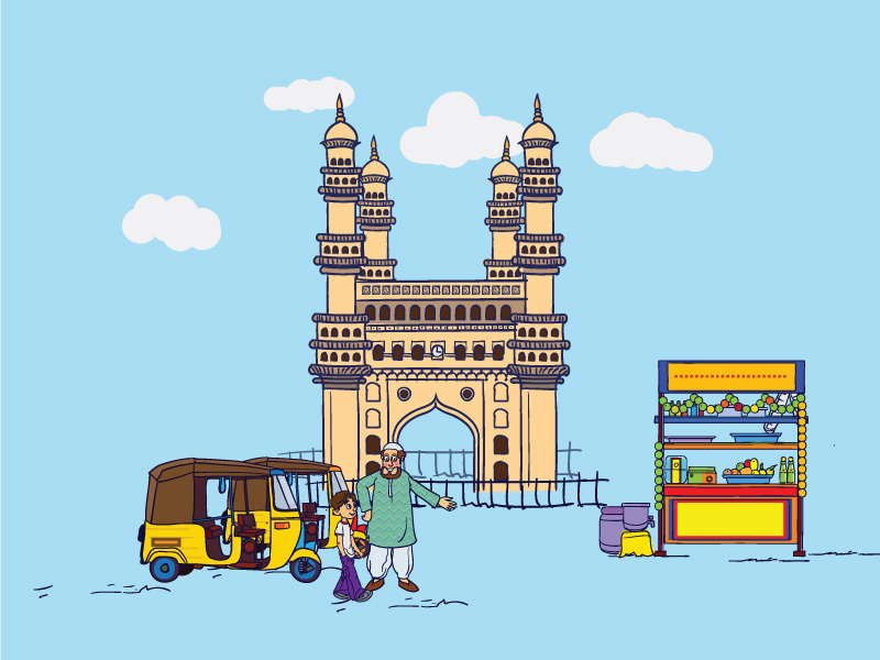 Charminar agency branding indian creative agency agency works designer artwork book illustration creative agency creative design cartoons design drawing illustration art art works illustraion hyderabadtourism charminar india hyderabad indian design work