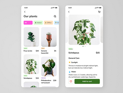 Ecommer listing | Day12 | DailyUI 012 dailyui dailyuichallenge day12 ecommerce plants