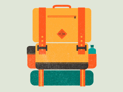 Backpack Icon backpack boy scout camp out camping icon illustration journey overnight survival travel