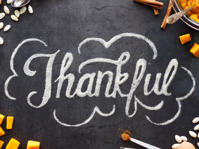 Thankfulness fall hand lettering lettering object as type pumpkin pie sugar thanksgiving