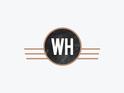 Walnut House branding circle h identity logo monogram studio symbol texture w