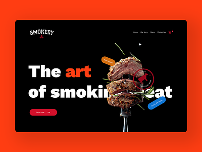 Smokery Website graphic design illustration ui ui design uiinspiration uxdesign