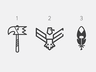 Which One? b black branding design e eagle h hammer identity logo smoke signal dsgn