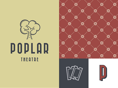 Poplar Theatre Branding brand branding color design identity logo mark pattern poplar smoke signal dsgn theatre wip