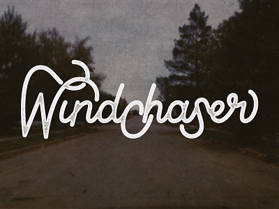 Windchaser cursive design hand lettering lettering photography script smoke signal dsgn texture type typography