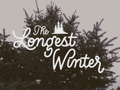 The Longest Winter cursive design hand lettering lettering photography script smoke signal dsgn texture type typography