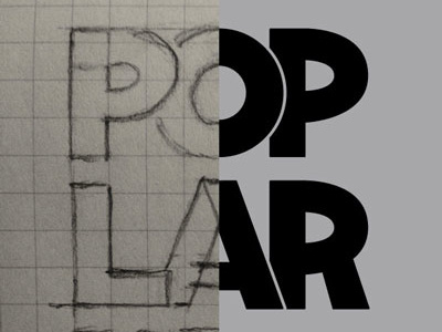 Poplar Sketch design hand lettering lettering letters sketch sketchbook type typography