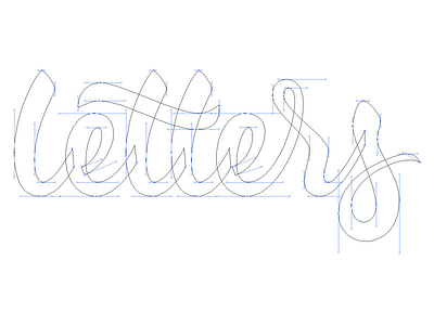 Letters Béziers bezier design hand lettering lettering letters script