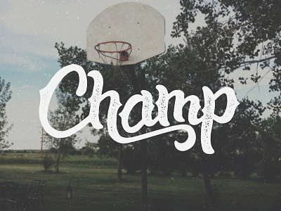 Champ custom type hand drawn hand lettering lettering logotype photography smoke signal dsgn texture type