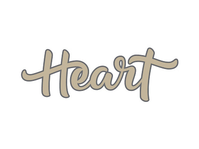 Heart brush custom type hand lettering lettering logotype script smoke signal dsgn type