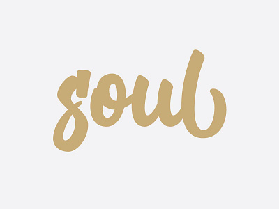 Soul brush script custom type hand lettering lettering logotype script type typography vector