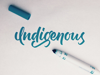 Indigenous art calligraphy crayola hand lettering indigenous lettering script type