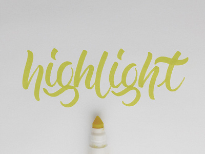 highlight brush script calligraphy crayola hand lettering lettering marker