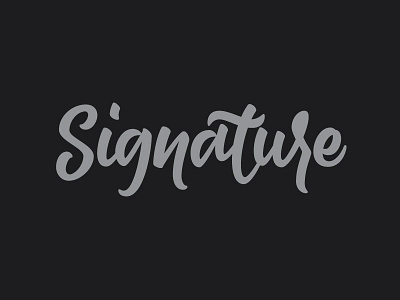 Signature custom type hand lettering lettering logo logotype type typography