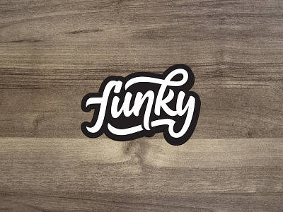 Funky brush pen custom type hand lettering lettering logo logotype script type typography vector